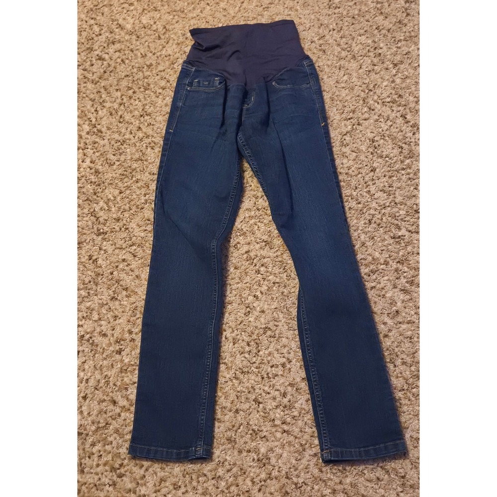 Old Navy Maternity Skinny Smooth Panel Jeans Women's Size 6 Blue